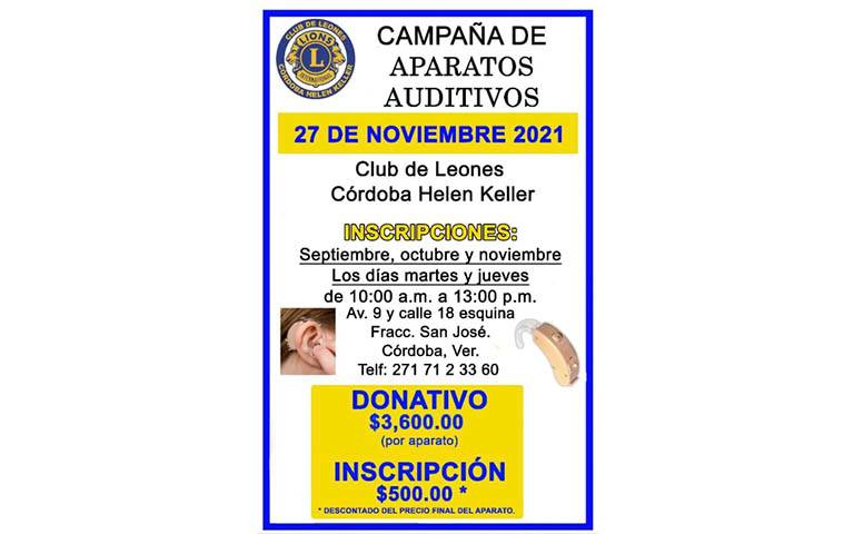 Arrancan Campaña de Aparatos Auditivos 2021 para la región del Leones Helen  Keller - El Sol de Córdoba | Noticias Locales, Policiacas, sobre México,  Veracruz y el Mundo